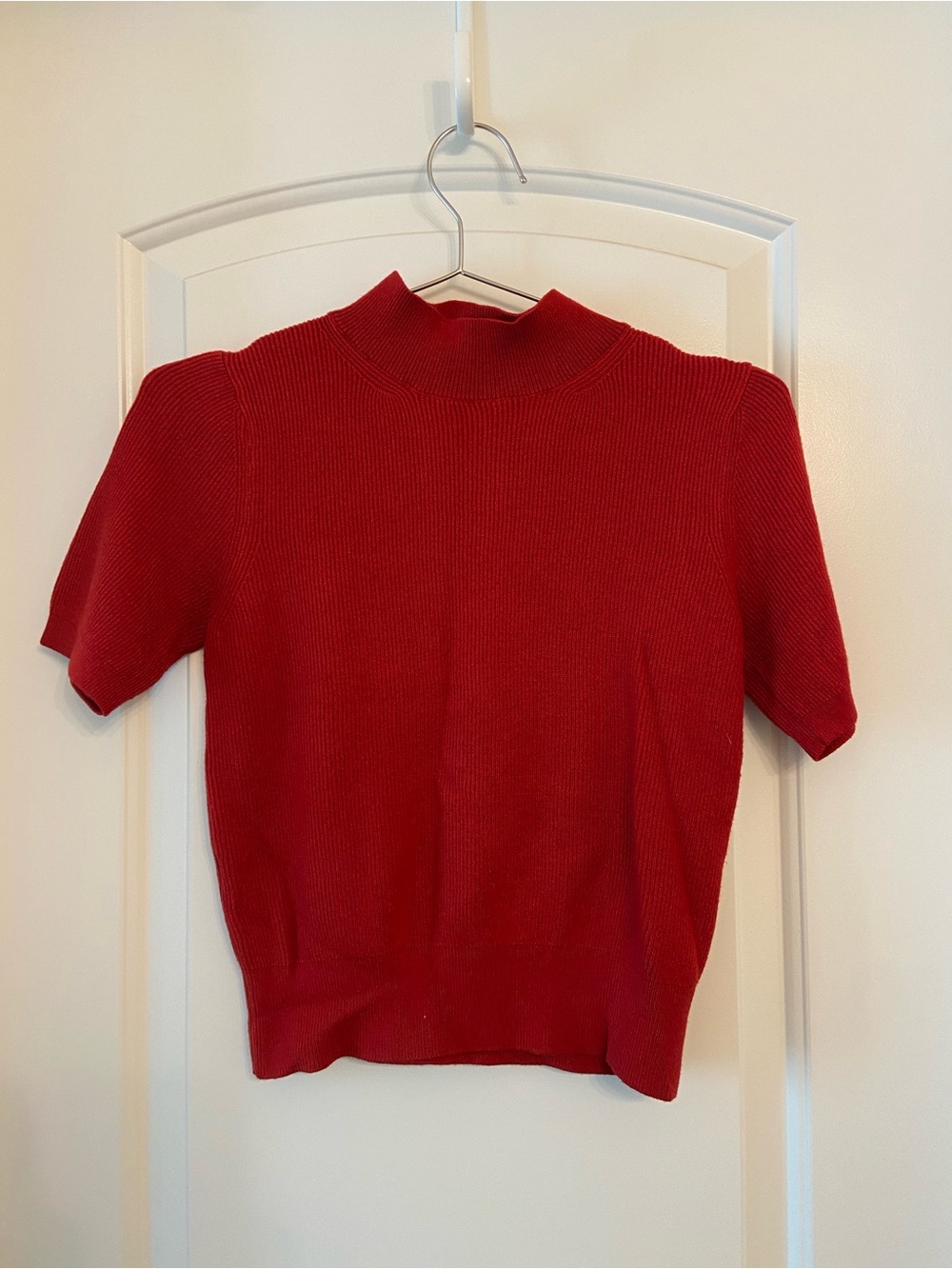 Mango Red Ribbed Sweater and Skirt Matching Set - Picture 6 of 7